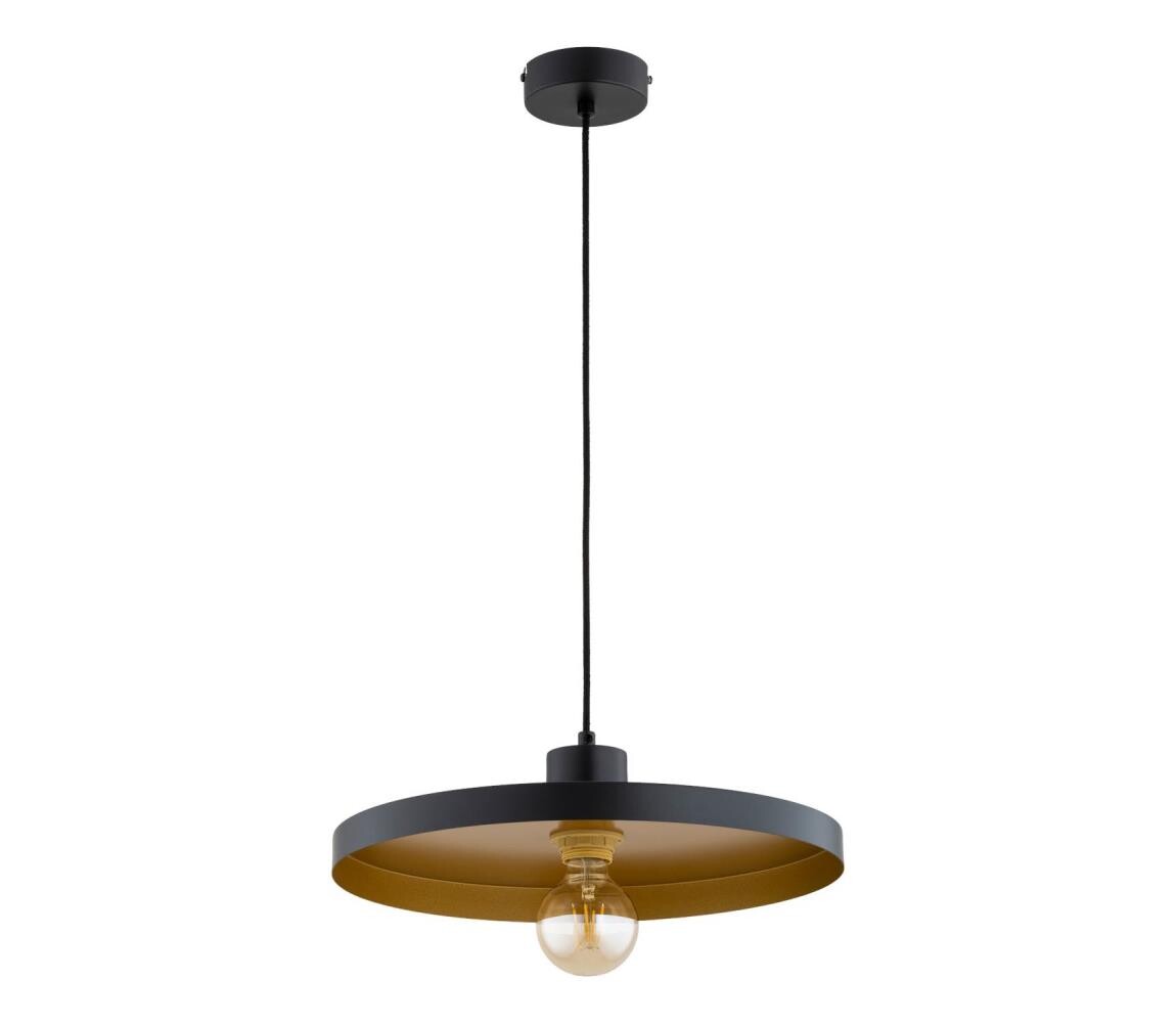 Lustr na lanku ETERI 1xE27/15W/230V černá/zlatá 61528