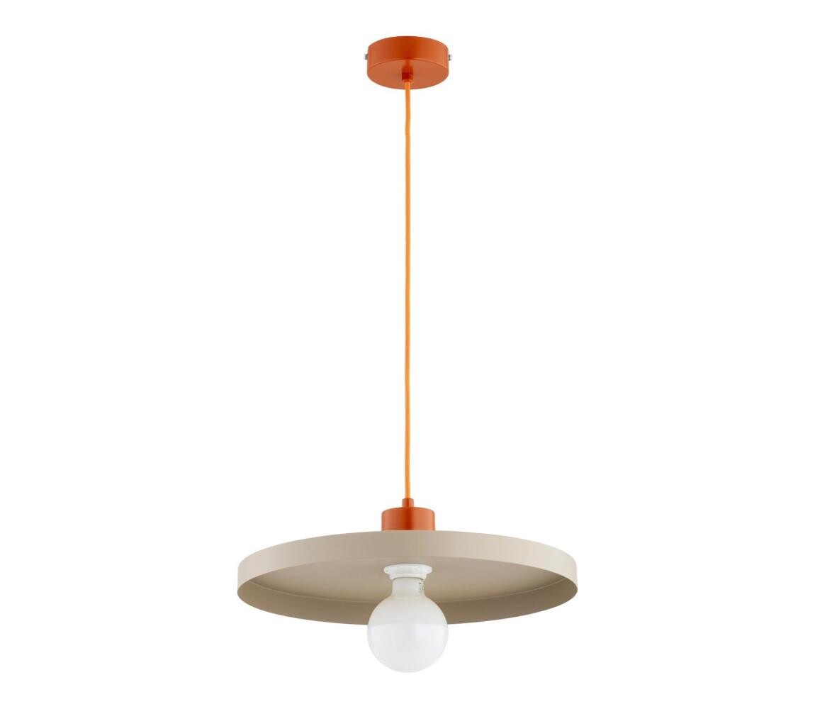 Lustr na lanku ETERI 1xE27/15W/230V béžová/měděná 61532