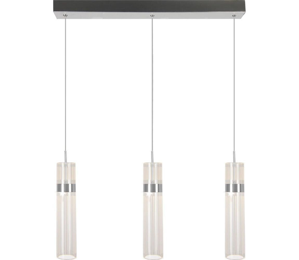 Light Prestige LED Lustr na lanku AMBIENTE 3xLED/6W/230V 3000/4000/6000K lesklý chrom LP-1510/3L CH
