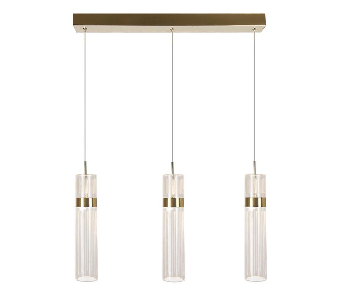 Light Prestige LED Lustr na lanku AMBIENTE 3xLED/6W/230V 3000/4000/6000K zlatá LP-1510/3L GD
