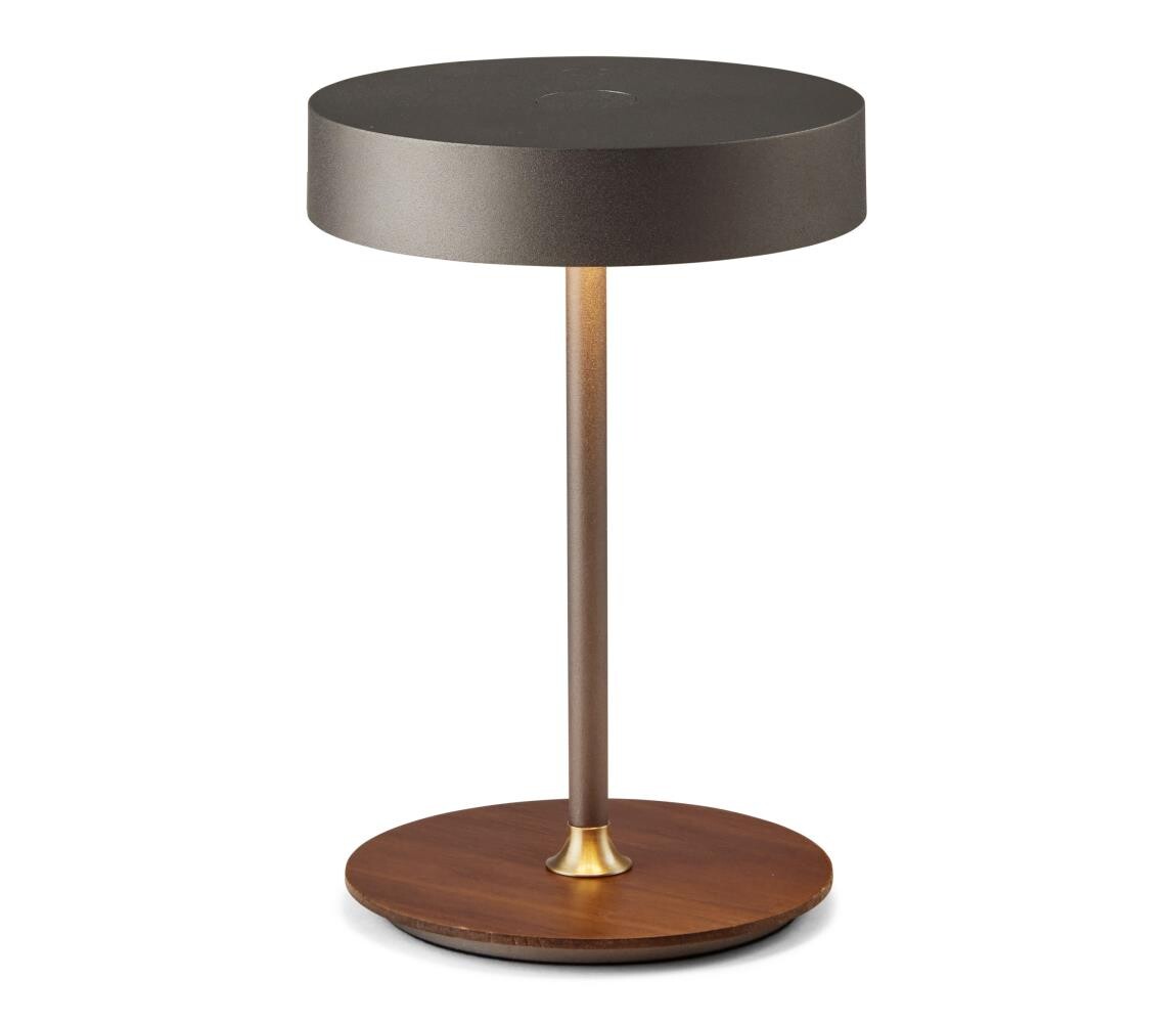 Halo Design 745791- LED Stm. nab. lampa ON THE MOVE LED/2,5W/4000 mAh šedá/dřevo 745791
