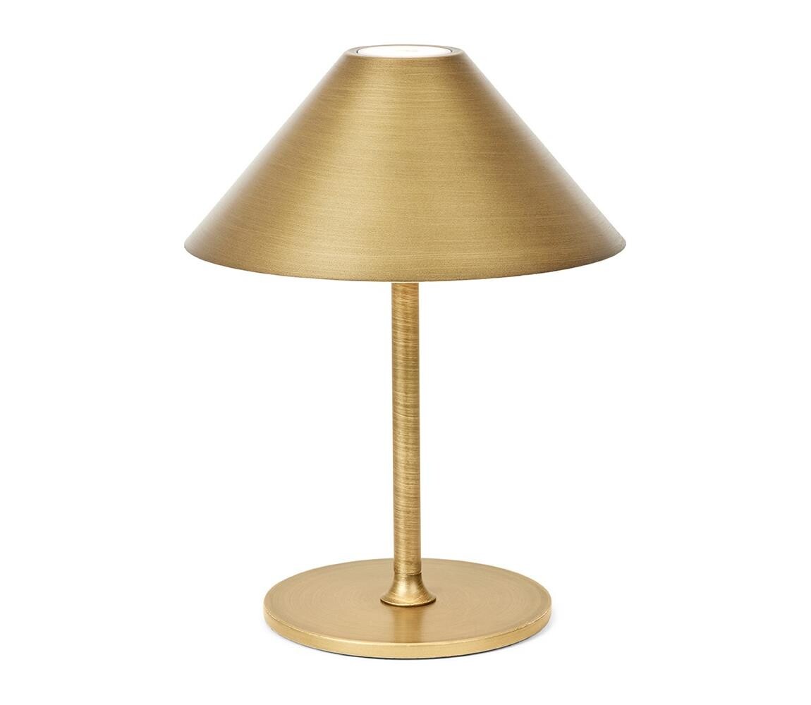 Halo Design 800841 - LED Stm. nab. stolní lampa HYGGE LED/3W/4000 mAh IP54 mosaz 800841
