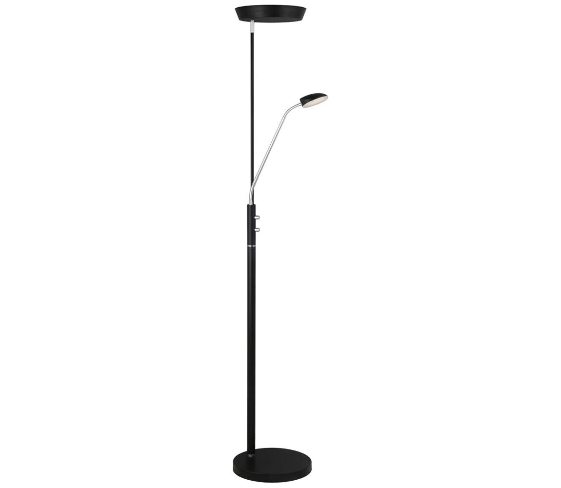 Halo Design 716067- LED Stm. stoj. lampa VEGAS LED/20W/230V + LED/5W černá/chrom 716067