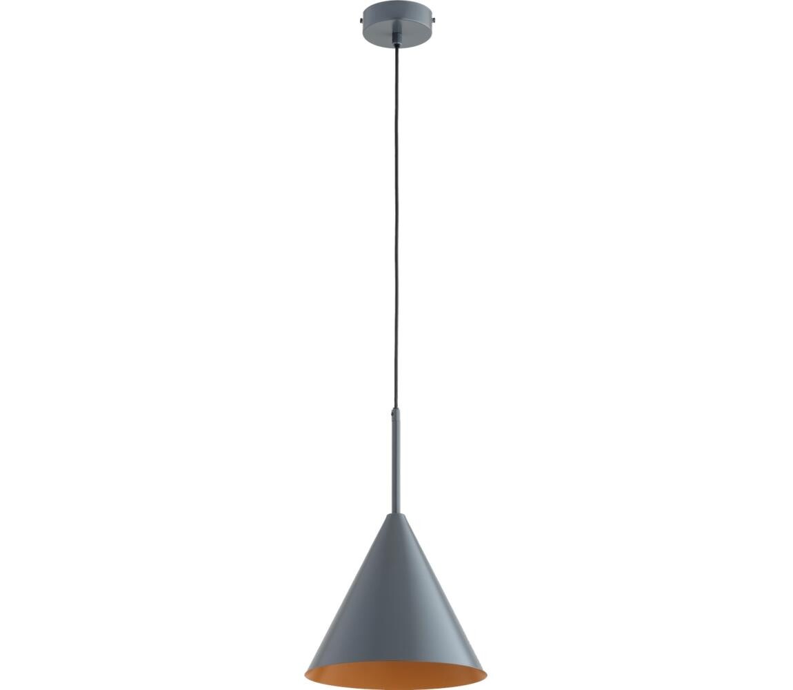 Lustr na lanku FABO 1xE27/15W/230V šedá 61646