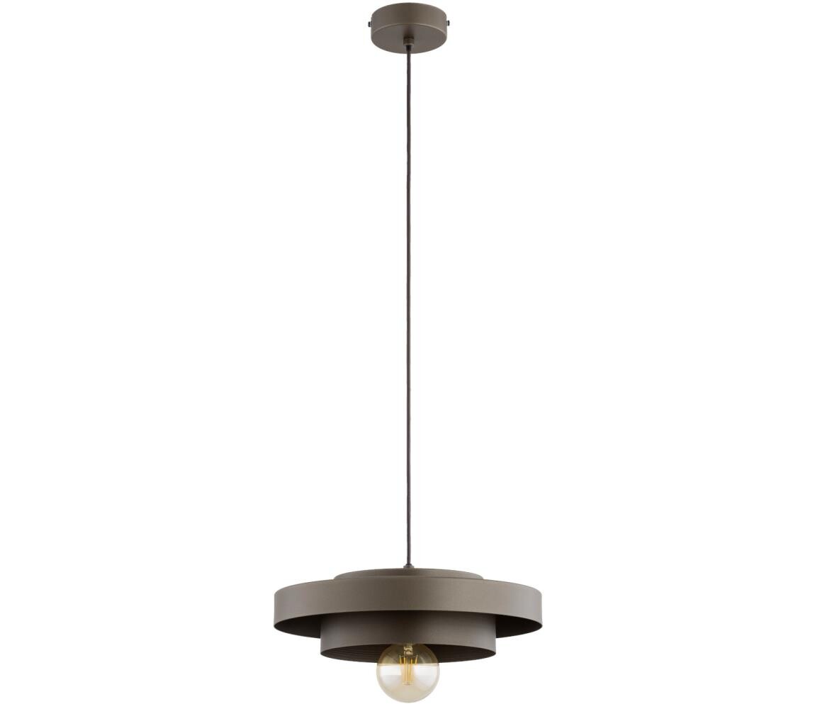 Lustr na lanku CEROTI 1xE27/15W/230V hnědá 61619
