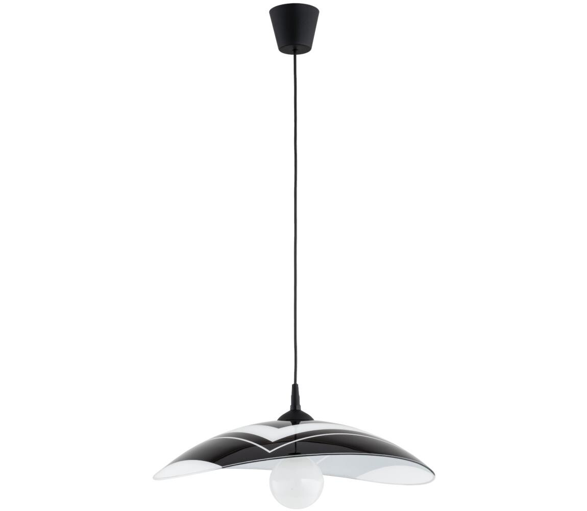 Lustr na lanku CZANI 1xE27/15W/230V černá 61545