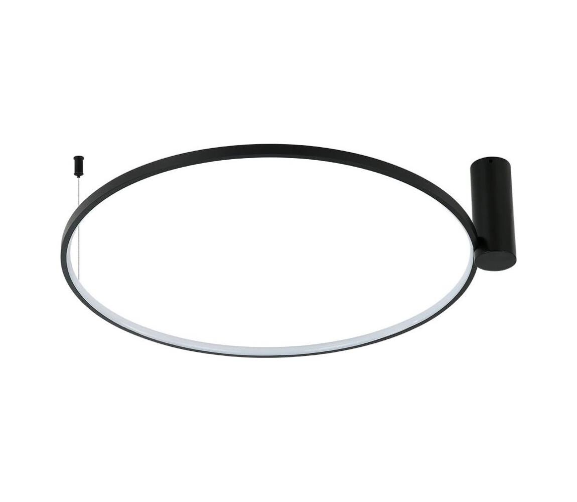 Light Prestige LED Stropní svítidlo RING S LED/34W/230V 3000/4000/6000K pr. 60 cm černá LP-909/1C S BK CCT