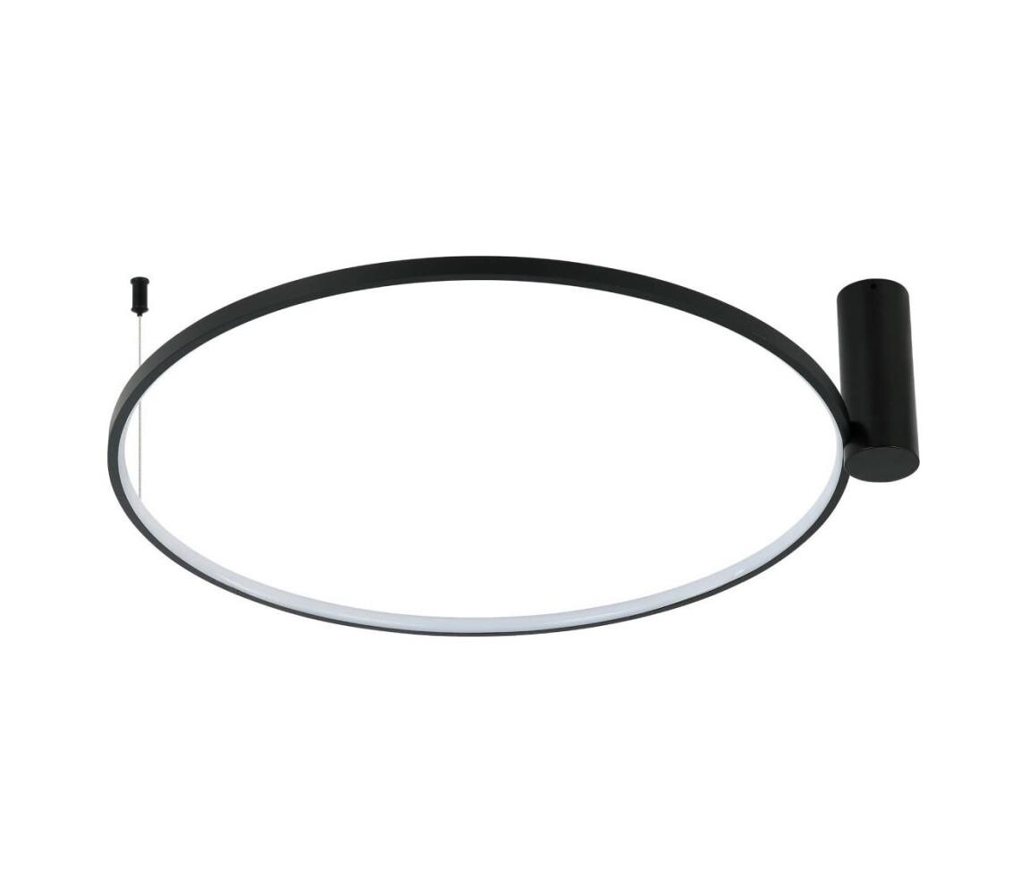 Light Prestige LED Stropní svítidlo RING S LED/50W/230V 3000/4000/6000K pr. 90 cm černá LP-909/1C L BK CCT
