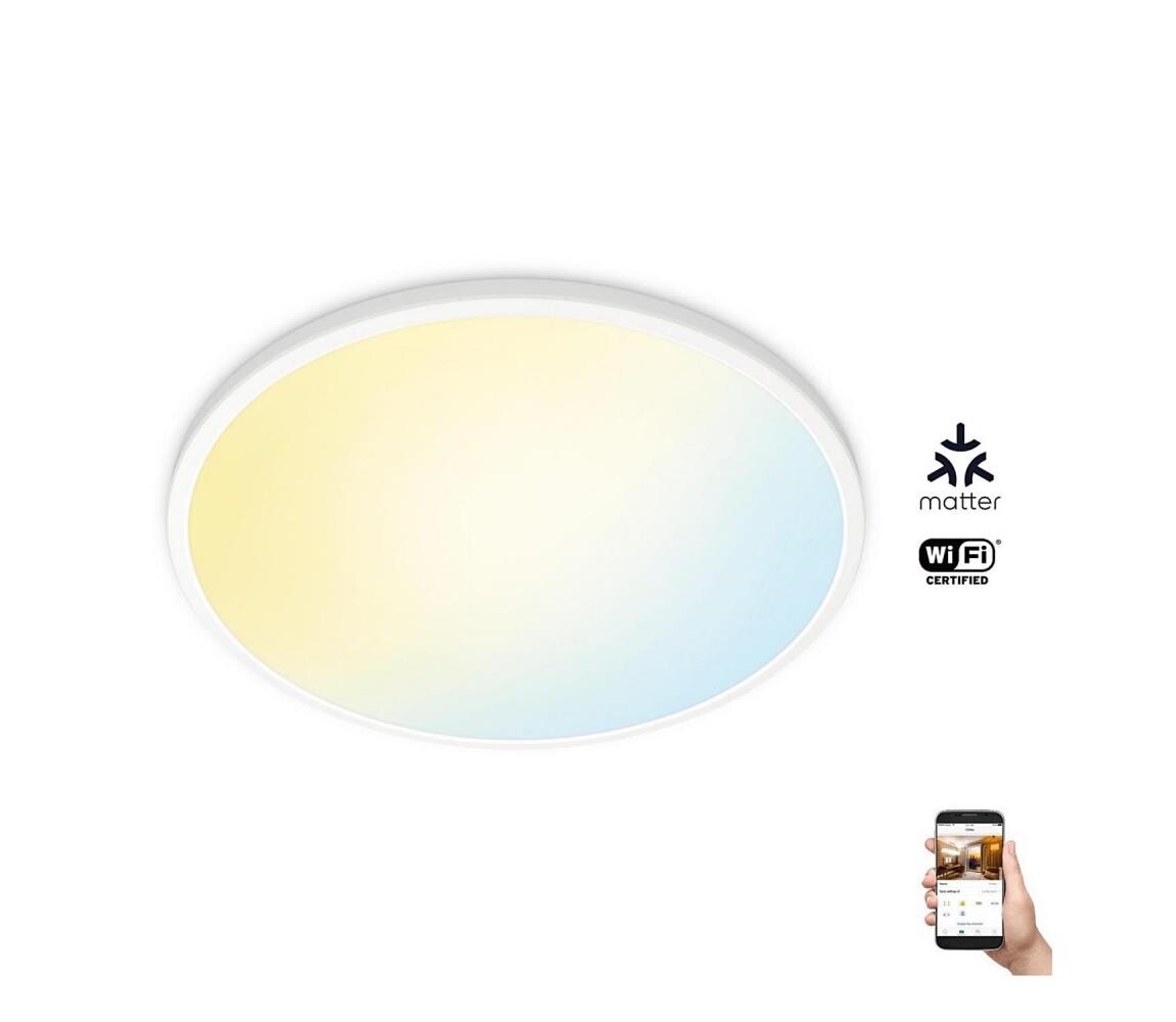 WiZ - LED Stmívatelné stropní svítidlo SUPERSLIM LED/32W/230V bílá Wi-Fi 8719514554979