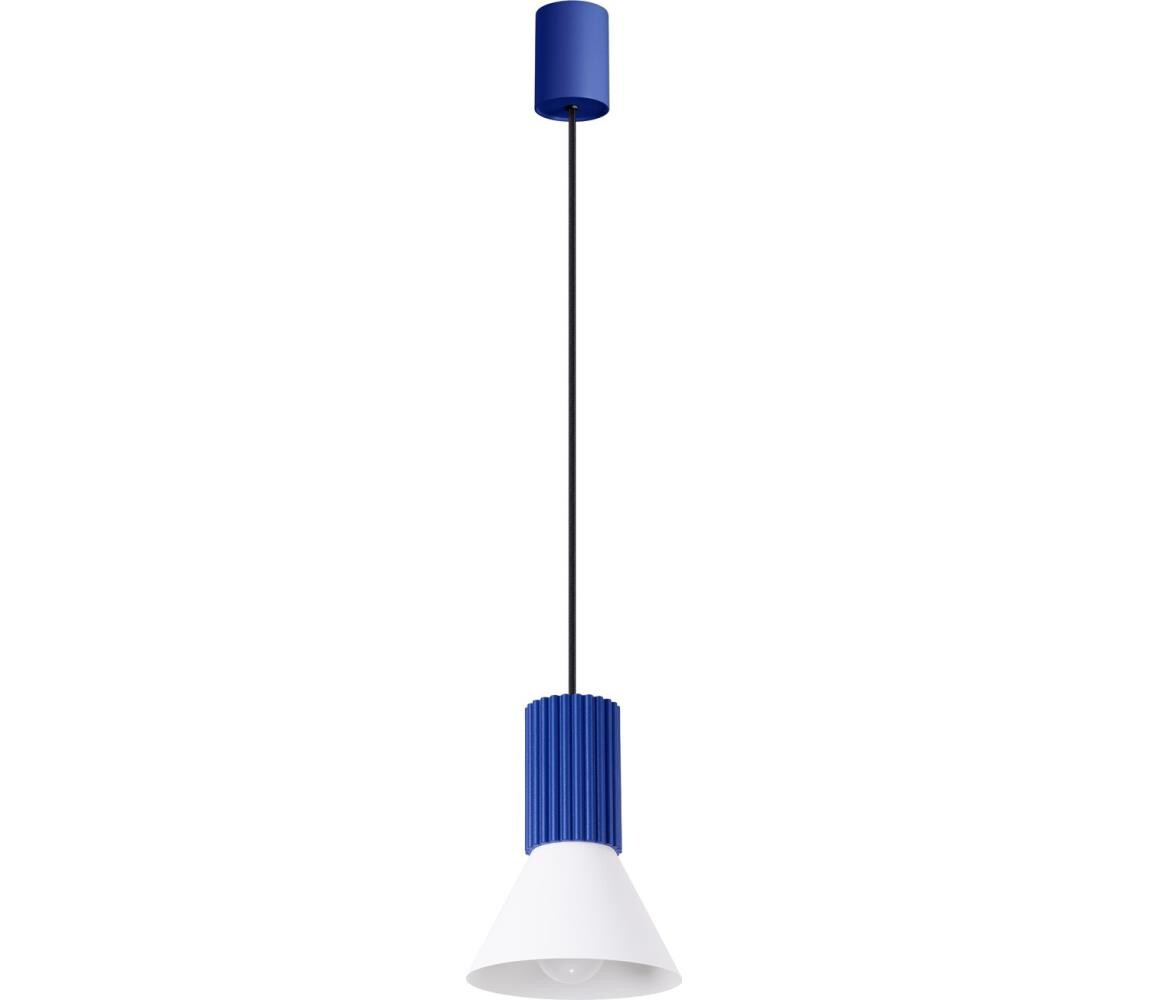 SL.1874 - Lustr na lanku ESTRIA 1xE14/10W/230V pr. 14 cm modrá SL.1874