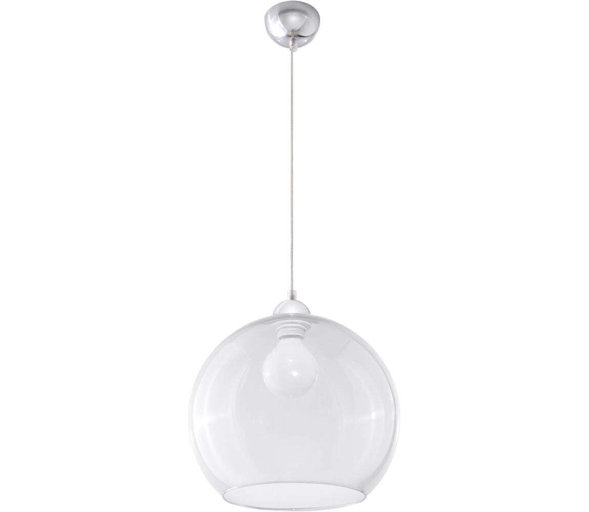 SL.0248 - Lustr na lanku BALL 1xE27/15W/230V pr. 30 cm čirá SL.0248