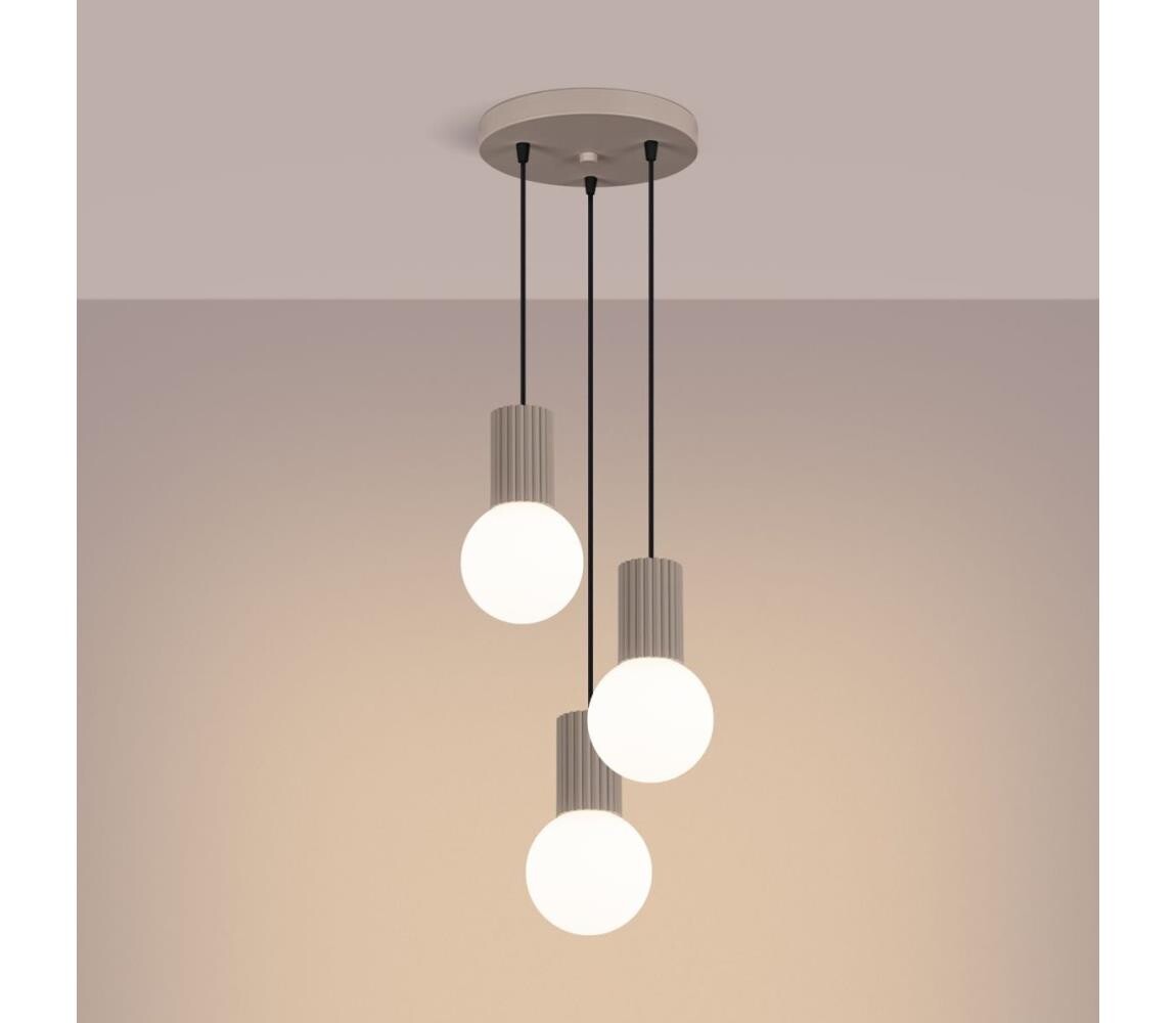 SL.1745 - Lustr na lanku HALO 3xG9/8W/230V pr. 25 cm taupe SL.1745