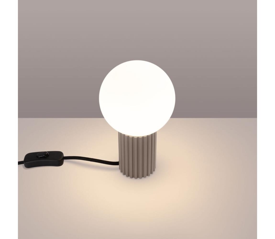 SL.1746 - Stolní lampa HALO 1xG9/8W/230V pr. 12 cm taupe SL.1746