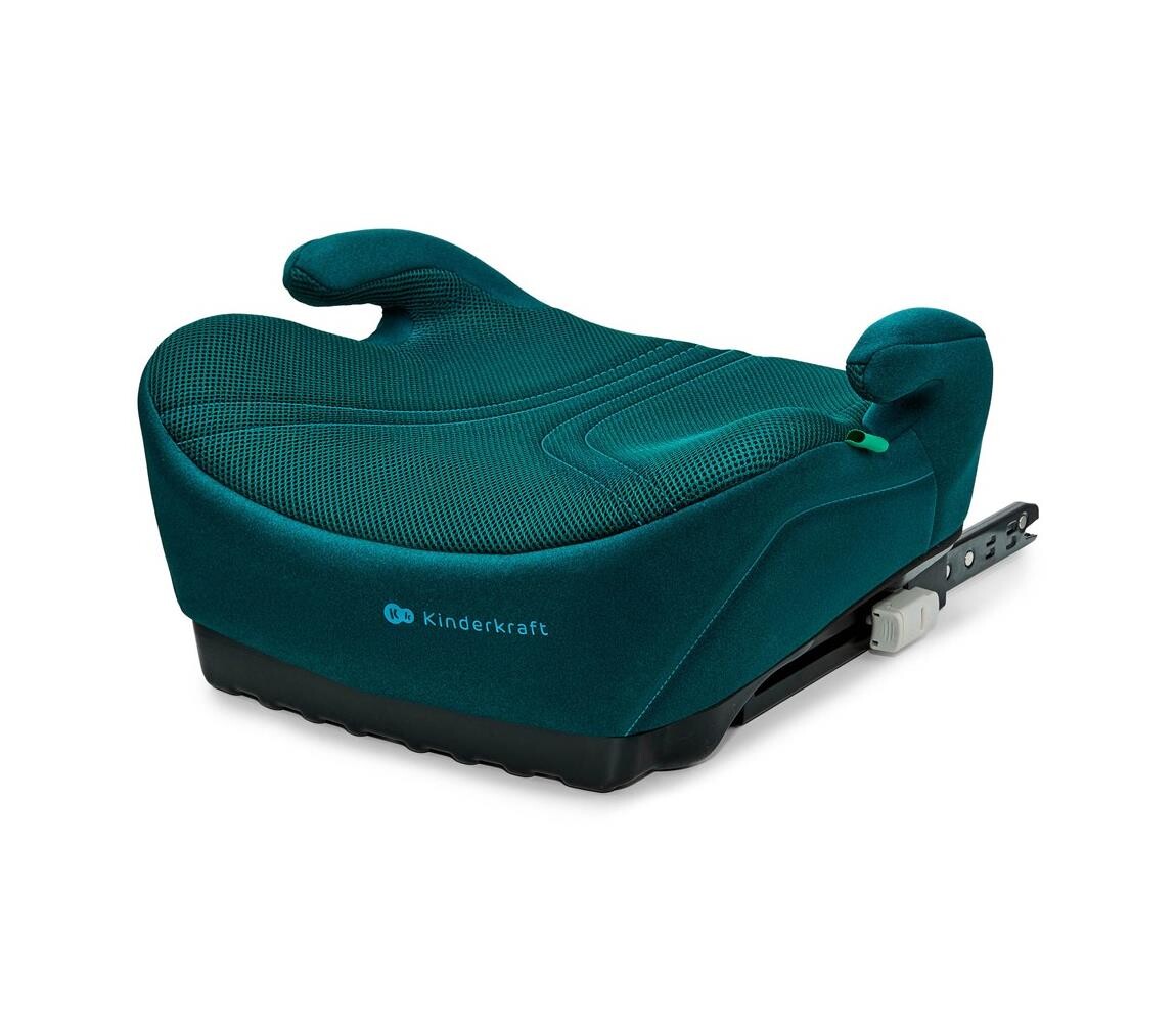 KINDERKRAFT - Podsedák do auta I-BOOST 2 PRO i-Size 125–150 cm tyrkysová KCIBOO02GREPR00