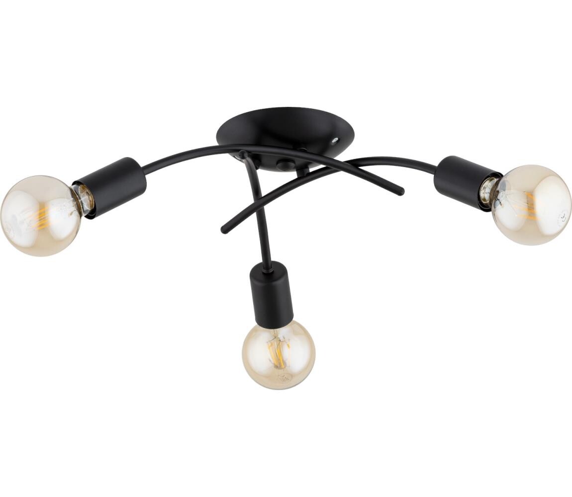 Přisazený lustr TORIZO 3xE27/15W/230V černá 62635