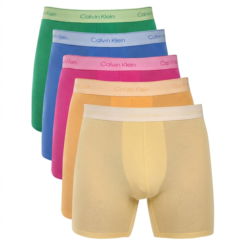 5PACK pánské boxerky Calvin Klein vícebarevné (NB4551-4WI) XXL, trenky / trenýrky