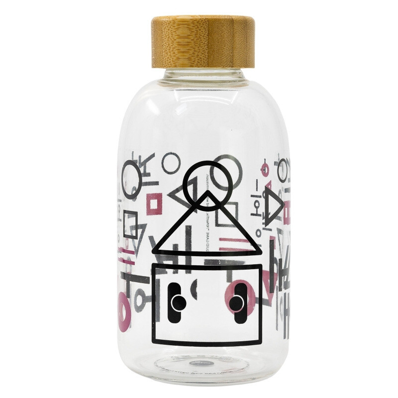 Skleněná lahev na vodu, 620ml, Stor, Squid game