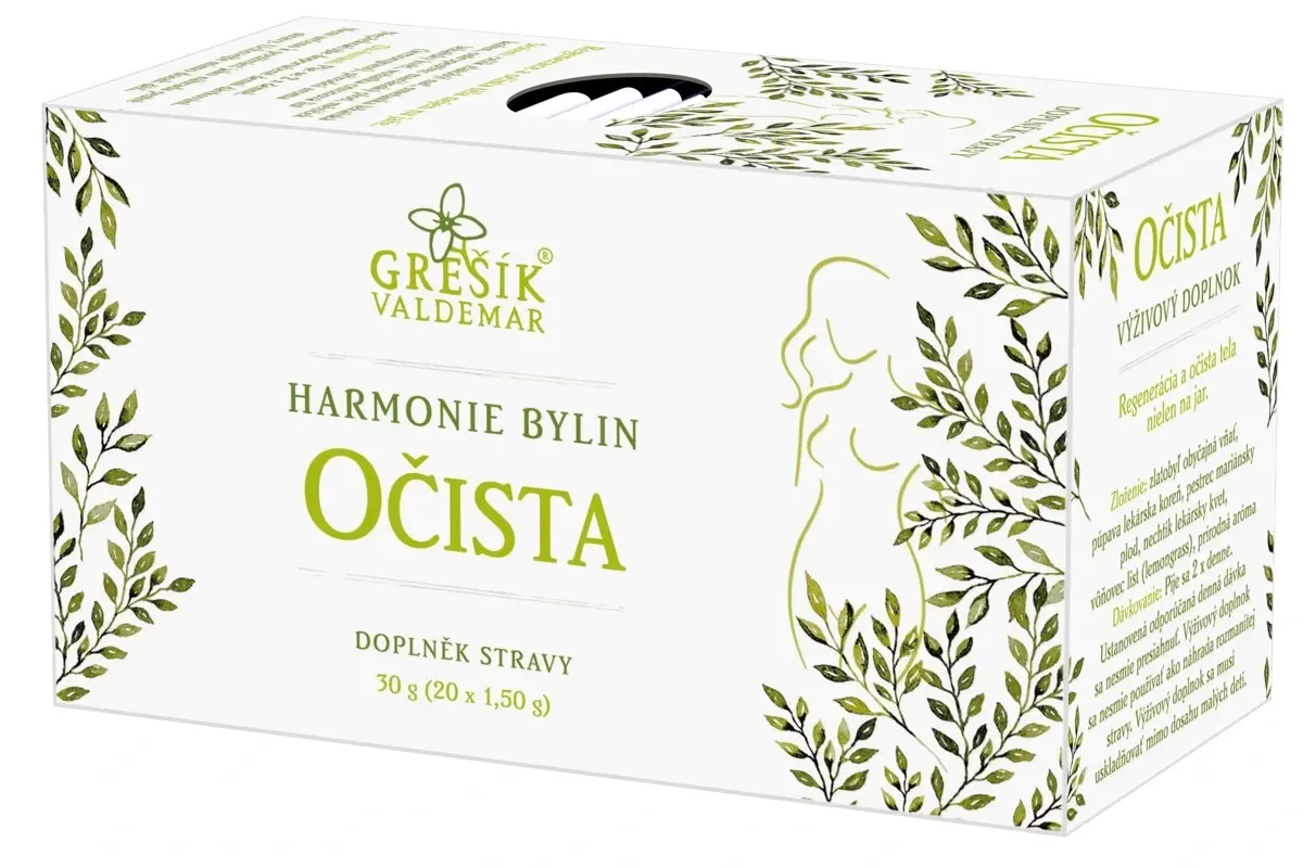 Valdemar Grešík Grešík Očista bylinný porcovaný čaj 20 x 1,5 g