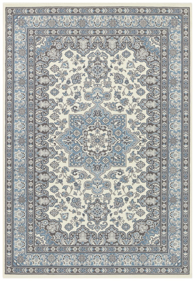 Kusový koberec Mirkan 104442 Cream/Skyblue, 120x170, modrá, chodba / předsíň, Hanse Home