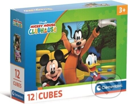 Obrázkové kostky Mickey Mouse 12 kostek - Clementoni