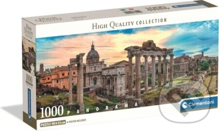 Panoramatické puzzle Soumrak nad věčným městem 1000 dílků - Clementoni