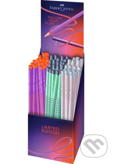 xFlow Edition Grafitová ceruzka Grip s gumou, stojanček 72 ks - Faber-Castell