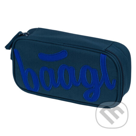 Školský peračník etui Baagl Logo modrý - Baagl