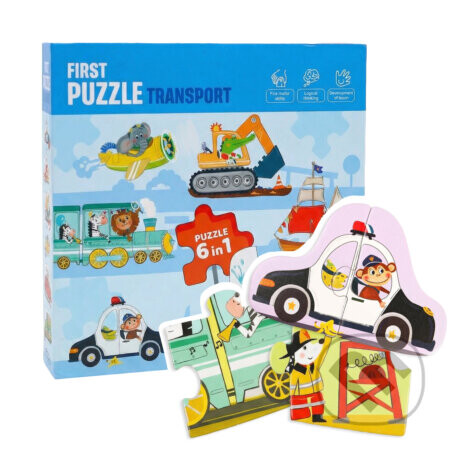 Prvé puzzle Doprava 6v1 - Edukid