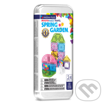 Magnetická stavebnica microMAGS Spring Garden Travel Set 24 dielov - Magna-Tiles