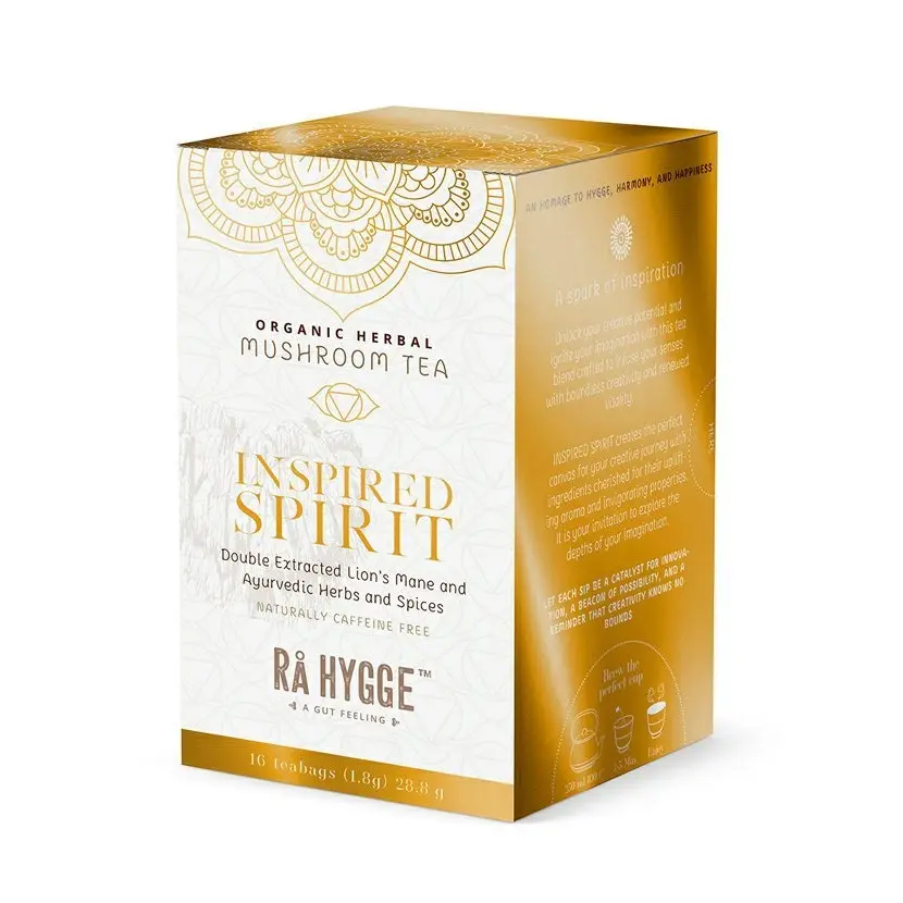 Ra Hygge Inspired Spirit bylinný čaj s Lion's mane, porcovaný, BIO, 16 ks