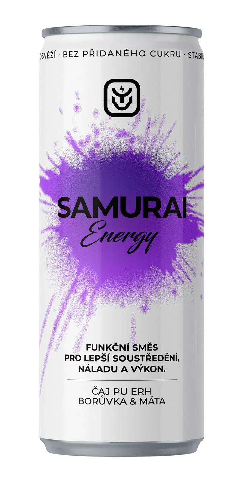 Samurai Shot Samurai Energy - Puerh & Borůvka, 330 ml