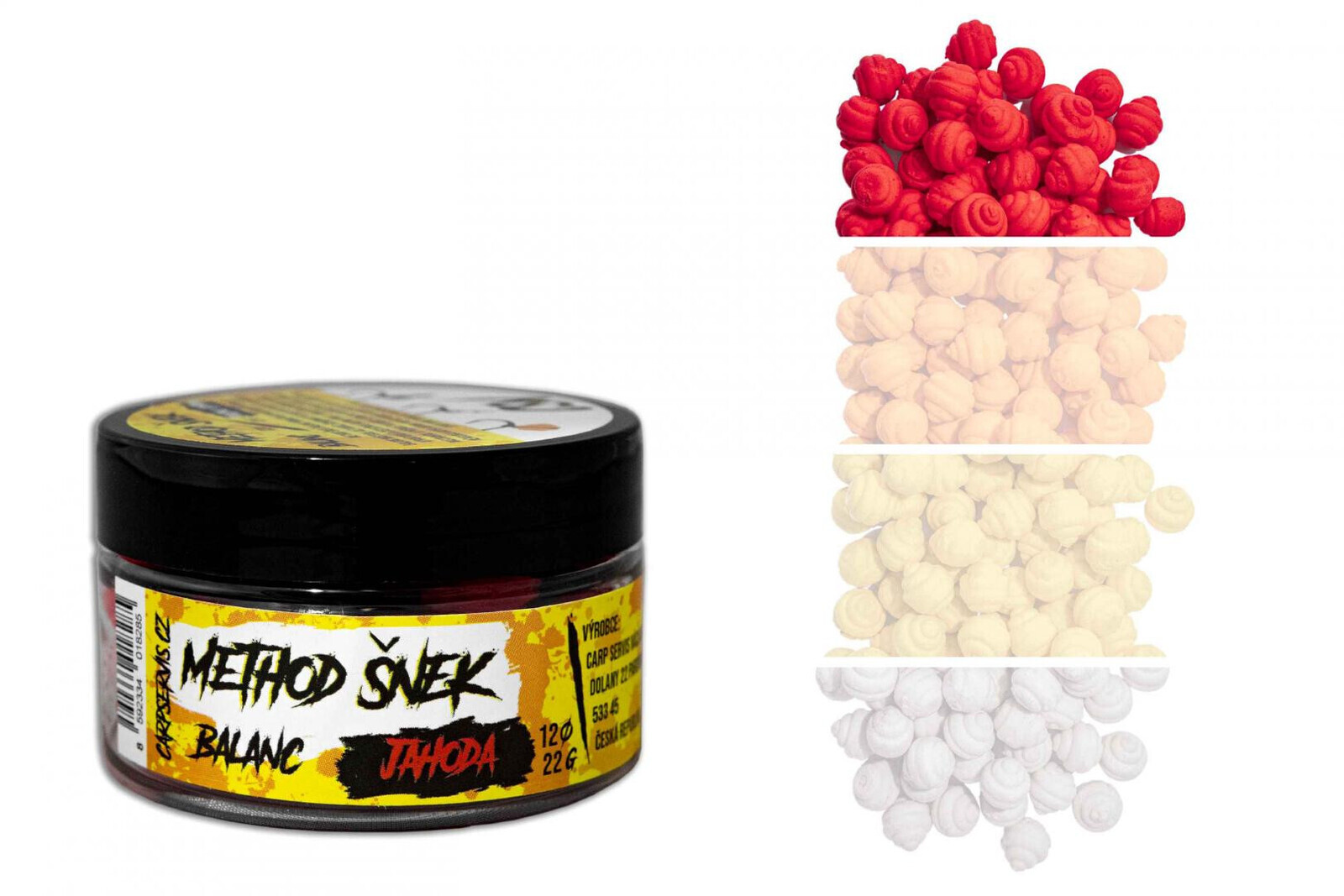 Václavík - Method Šnek Feeder Balanc - 22 g/Jahoda