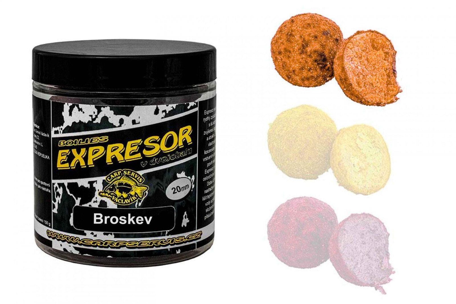 Expresor v dvojobalu - 150 g/20 mm/Broskev