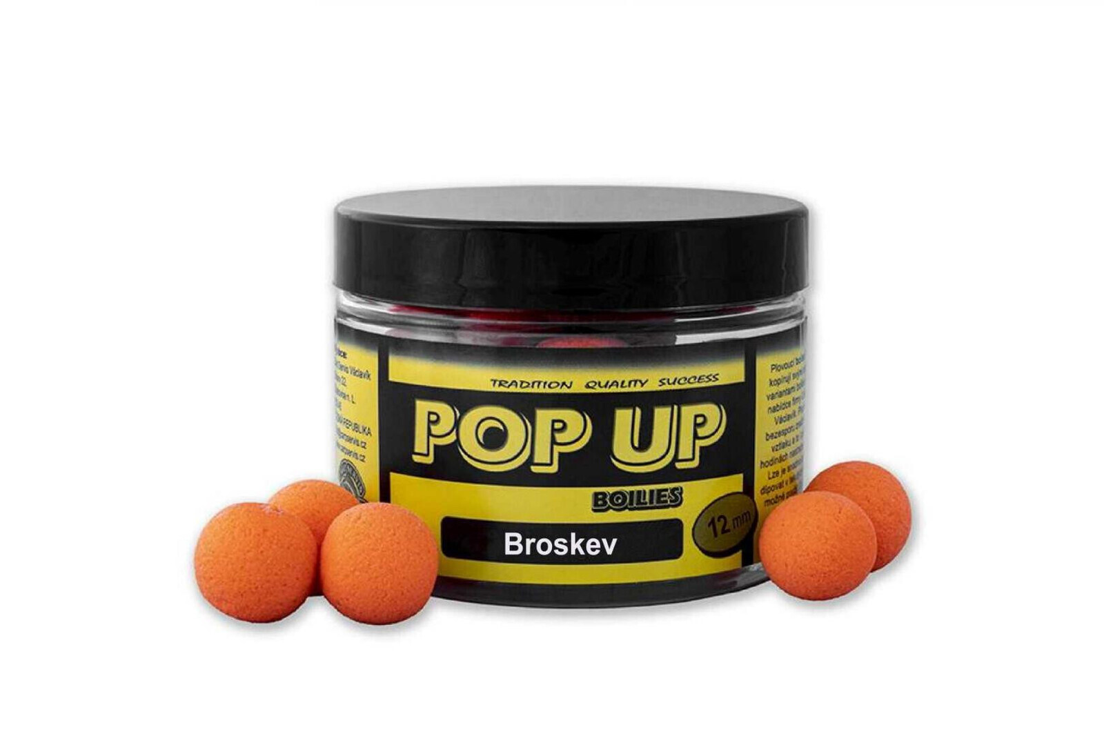 Pop Up - dóza/40 g/12 mm/Broskev