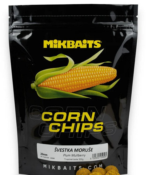 Mikbaits - Corn Chips boilie Corn Chips boilie Švestka Moruše 300g/20mm