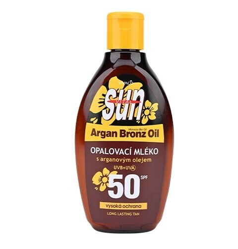 Vivaco Opalovací mléko s BIO arganovým olejem SPF 50 SUN VITAL 200 ml