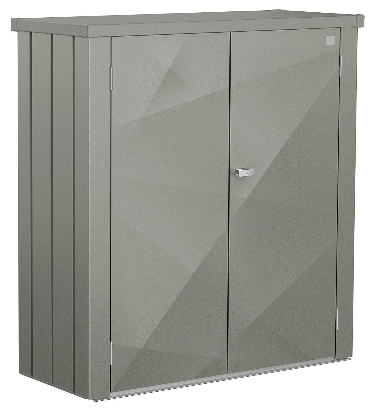 Biohort Skříňka na terasu BIOHORT X-Design Romeo M 132 x 57 x 140 cm (šedý křemen metalíza)