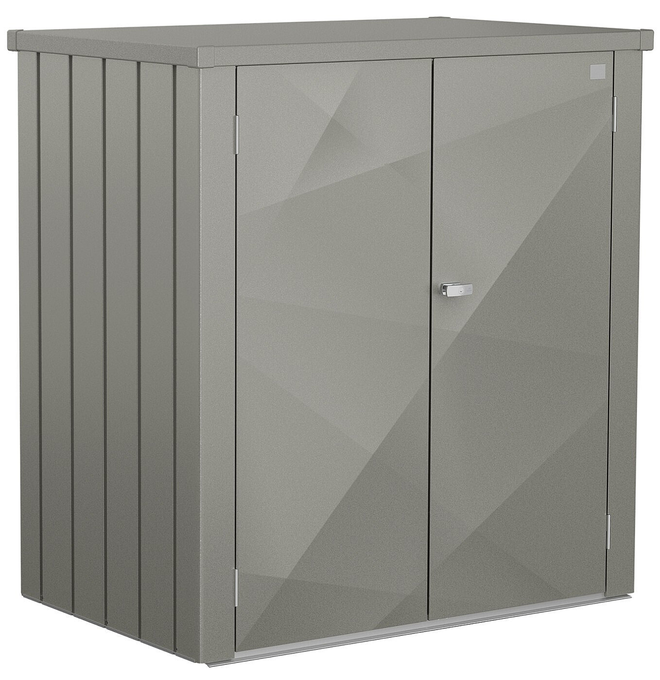 Biohort Skříňka na terasu BIOHORT X-Design Romeo L 132 x 87 x 140 cm (šedý křemen metalíza)