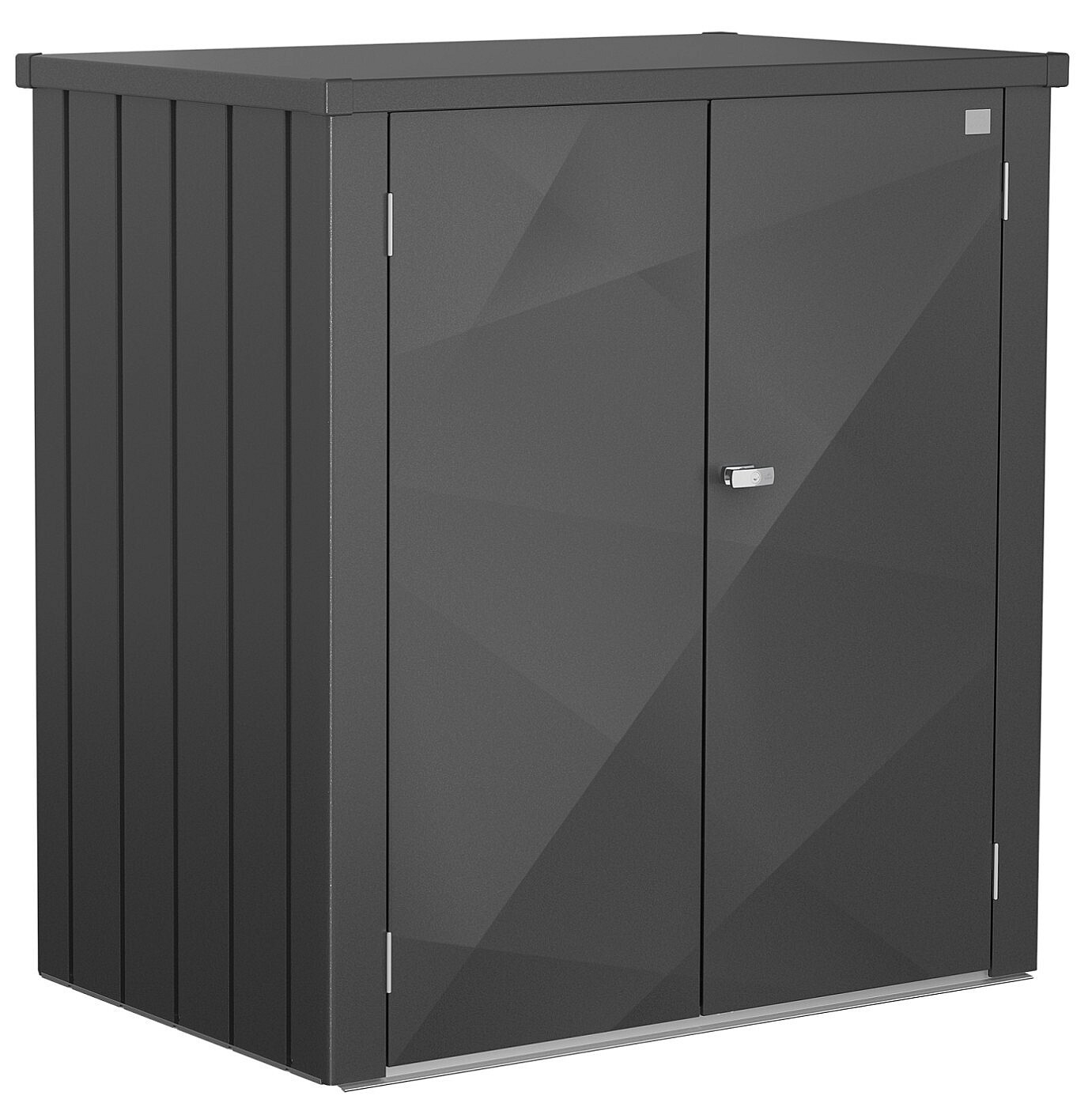 Biohort Skříňka na terasu BIOHORT X-Design Romeo L 132 x 87 x 140 cm (tmavě šedá metalíza)