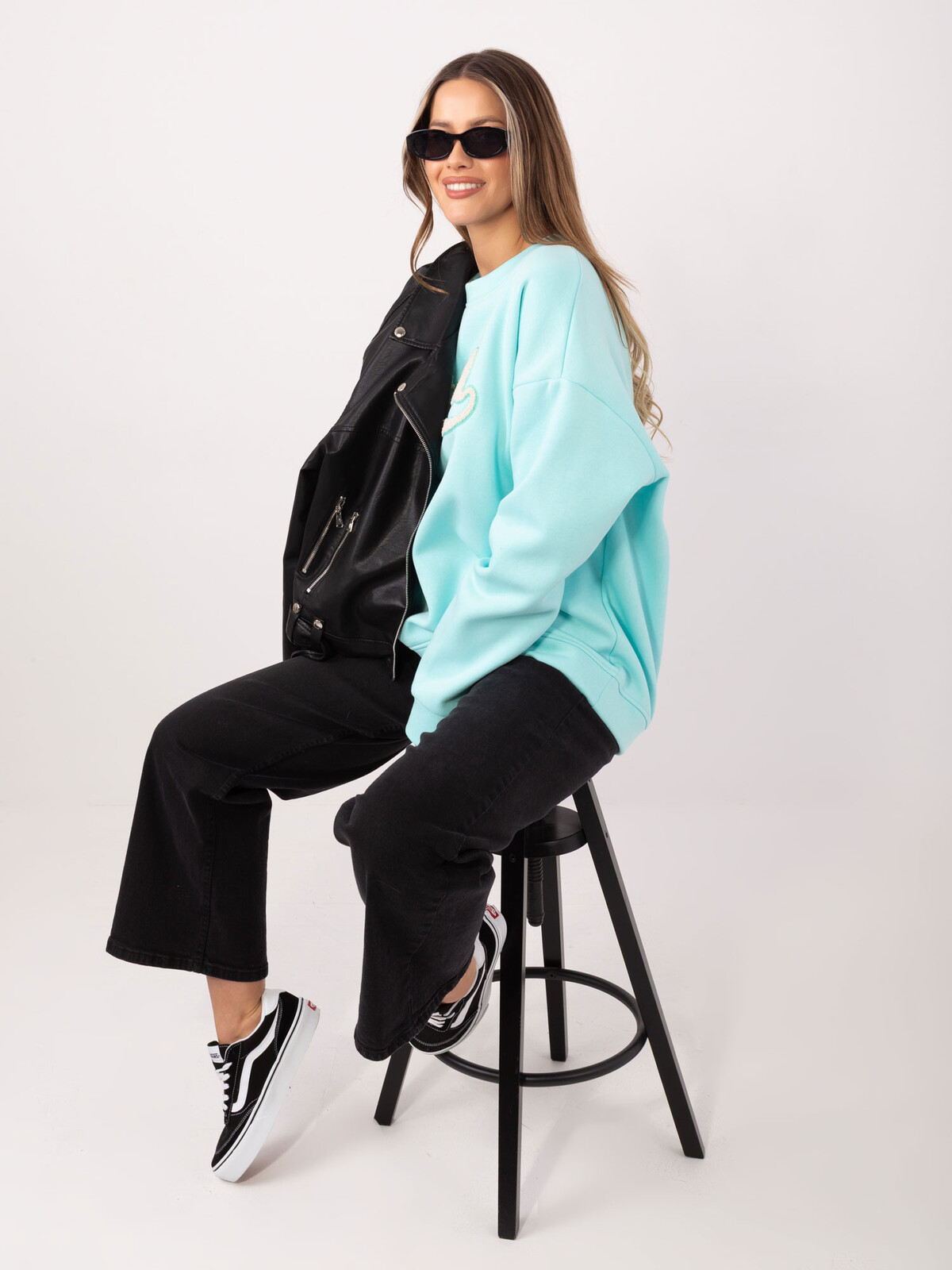 Mátová dámská oversize mikina
