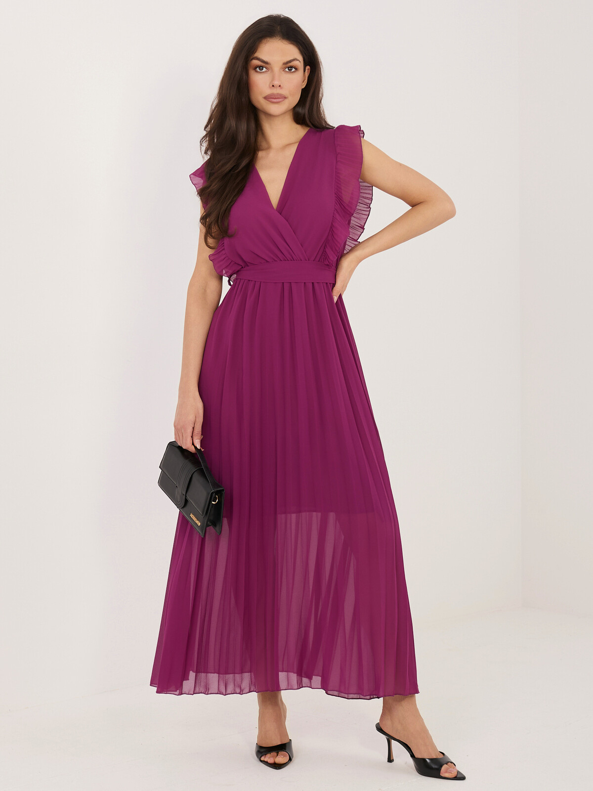 Tmavě fialové letní šaty