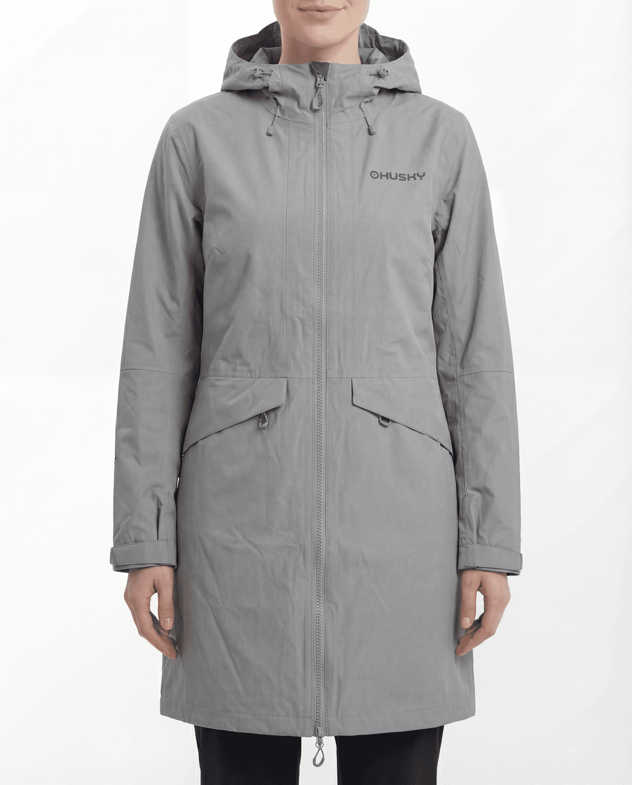 Husky Nua L L, grey Dámský hardshell kabát