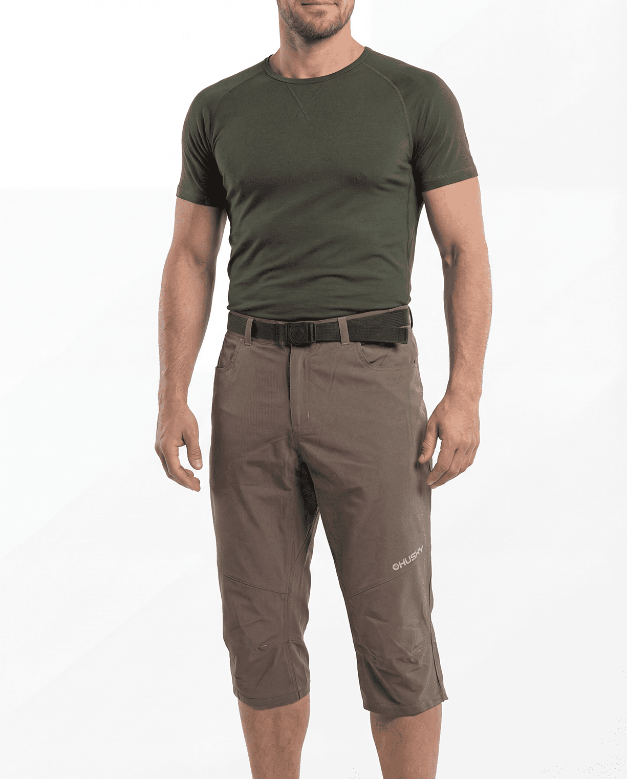 Husky Klumy M XL, khaki Pánské 3/4 kalhoty