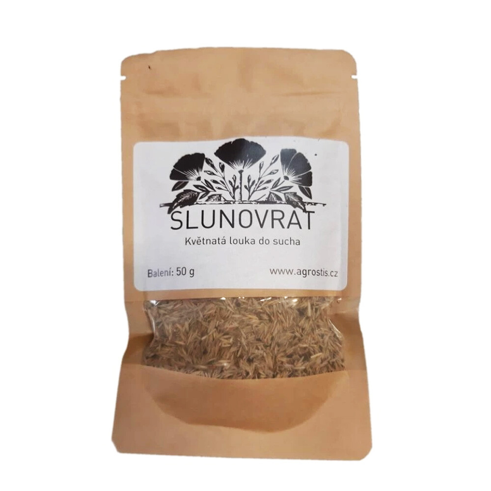 Agrostis Trávníky SLUNOVRAT květnatá louka směs osiv do sucha pro náročné 50 g