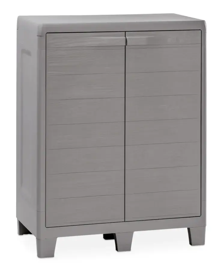 TOOMAX Skříňka WOODYS LOW XL - světle šedá