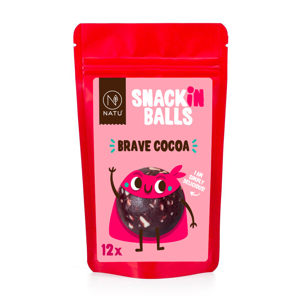 NATU SNACKin Balls Brave Cocoa 156g