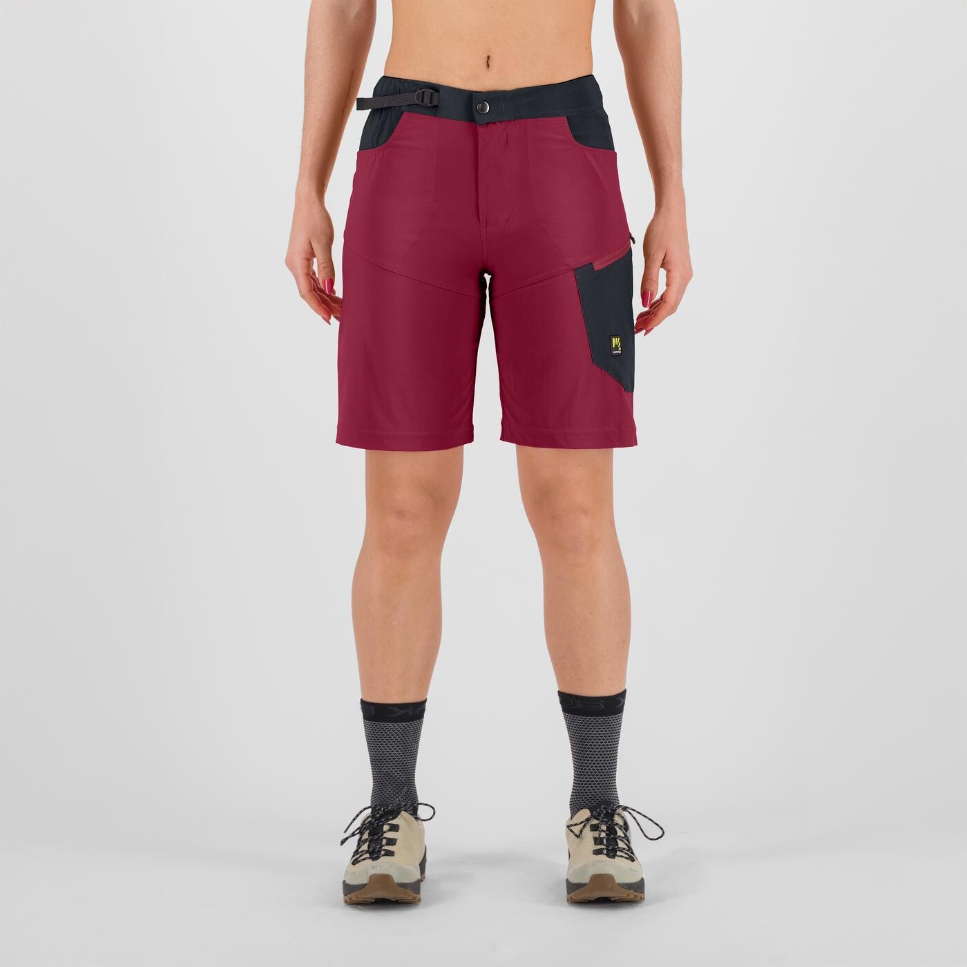 KARPOS Nago W Shorts, Beet Red/Vulcan velikost: S