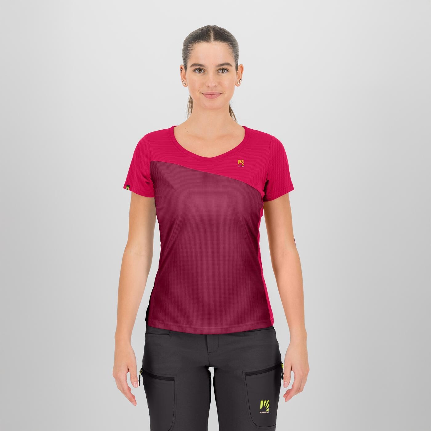 KARPOS Averau W Jersey, Beet Red/Virtual Pink velikost: S
