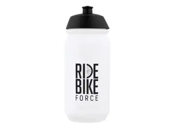 Force Ride Bike cyklistická láhev 500 ml transparentní/černá