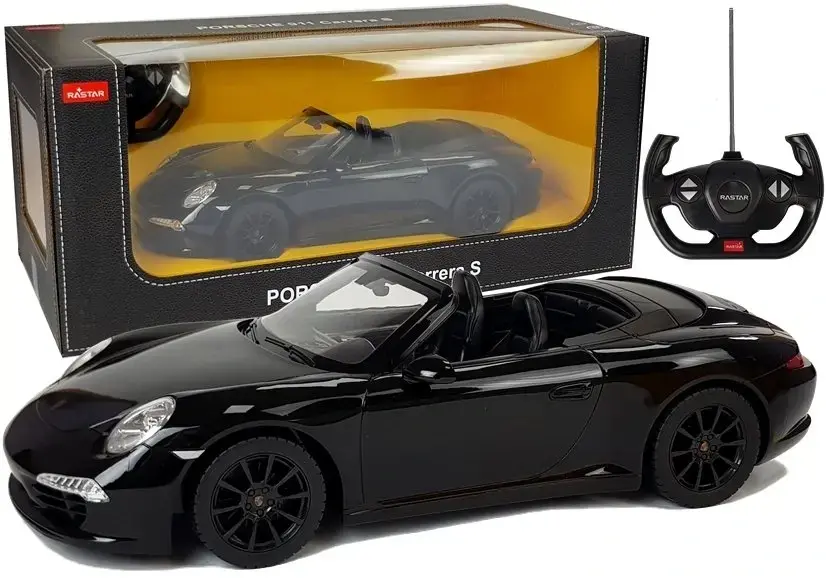 Mamido RASTAR RASTAR Auto na dálkové ovládání RC Porsche 911 Carrera S 1:12 černé